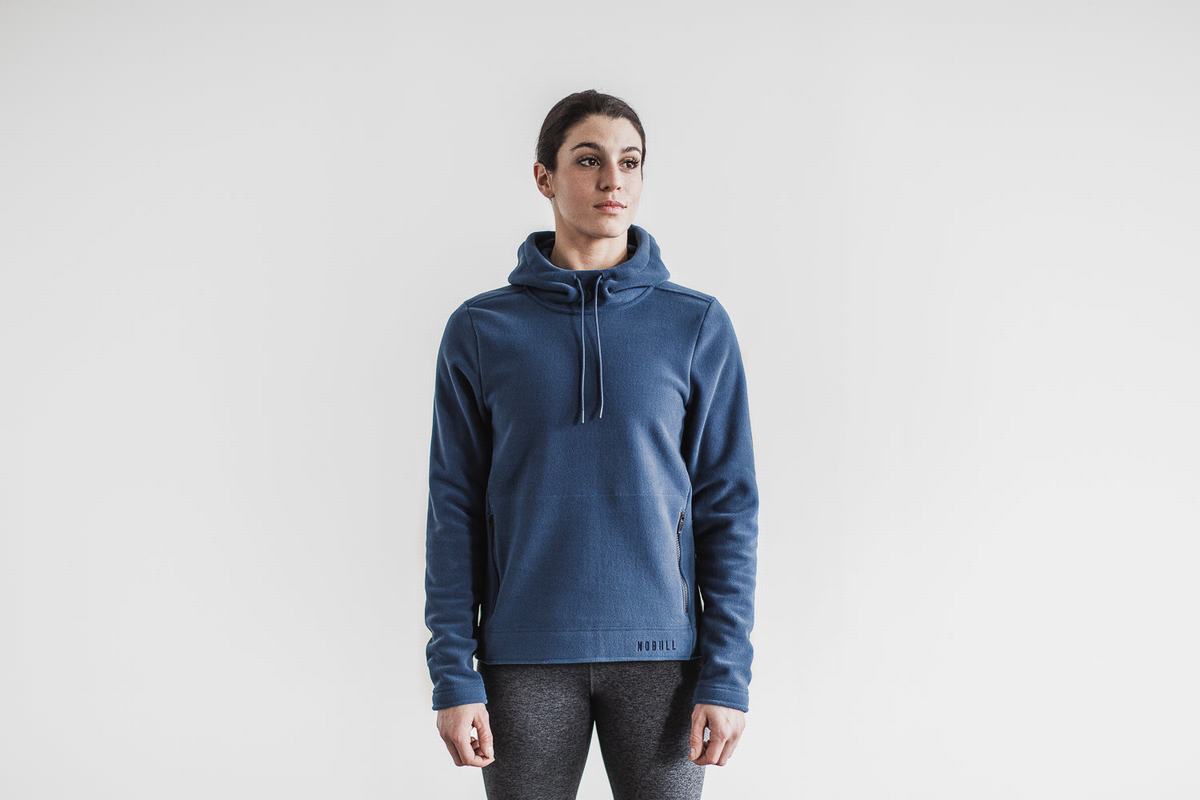 Nobull Arctic Women's Hoodie Grey Blue | Australia (LH5086)